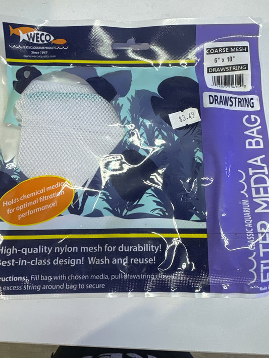 WECO Mesh Drawstring Filter Media Bag