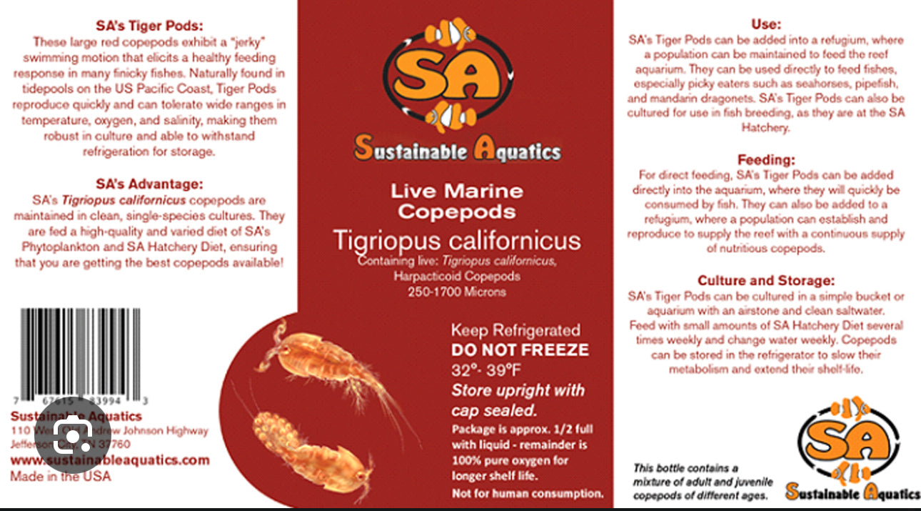 Sustainable Aquatics Copepods